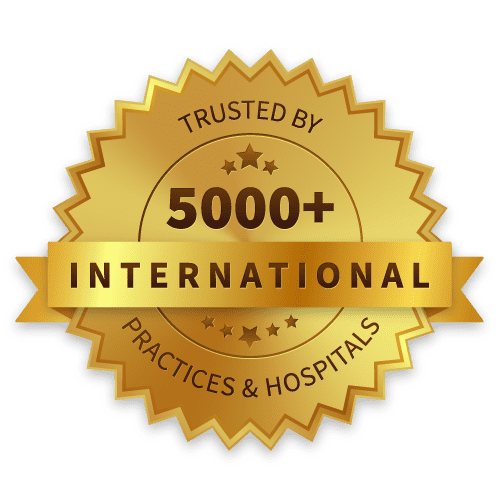 Trusted by 5000+ International Practices & Hospitals Badge